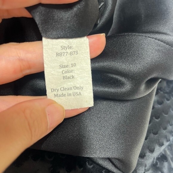 Maria Pinto Bubble Hem Boatneck Midi Black Dress 10 - Picture 11 of 13